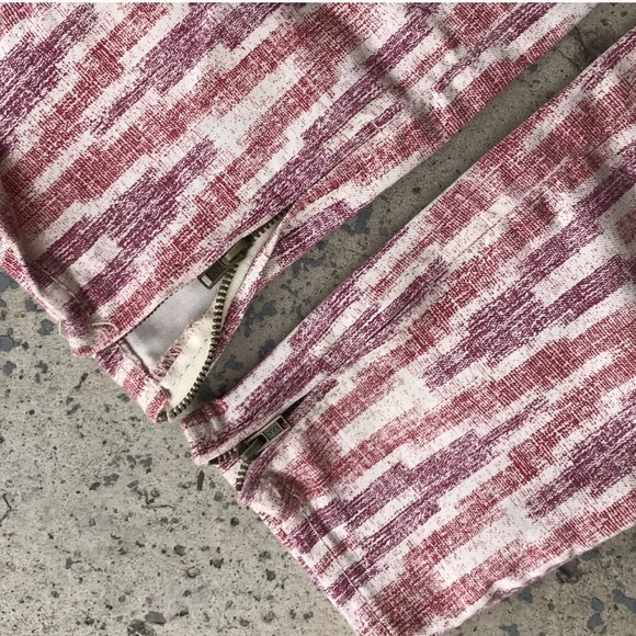 Free People Chevron Print Cropped Skinny Jeans - Picture 6 of 7